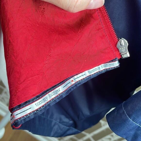 Vintage Circa 1999 Tommy Hilfiger Cropped Sleeve Windbreaker sz S - Picture 10 of 11